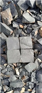 Zhangpu Black Basalt Cobblestone Natural Split