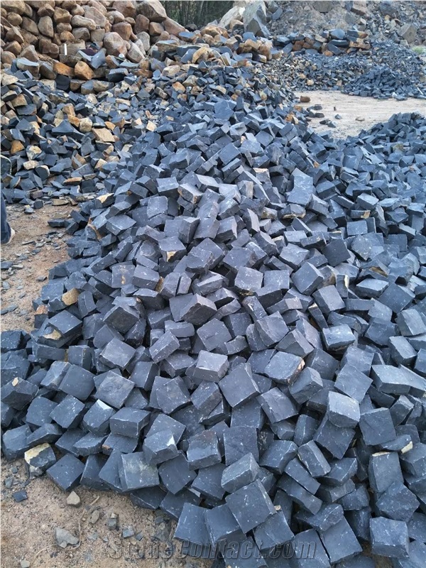 Zhangpu Black Granite 10x10x4cm Cubes
