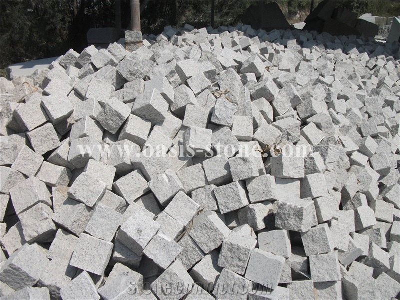 China G603 Grey Granite Cubestone Pavers