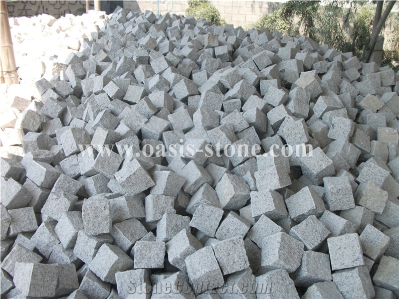 China G603 Grey Granite Cubestone Pavers
