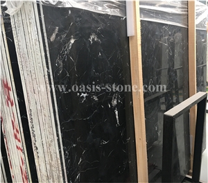 Polished Black Ice Dapple Marble Flooring/Walling