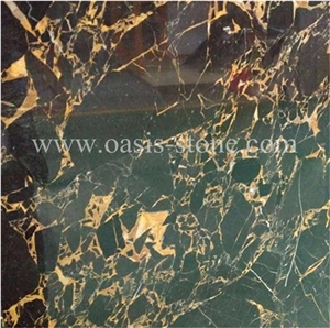 Portoro Marble Slab & Tile, China Black Marble