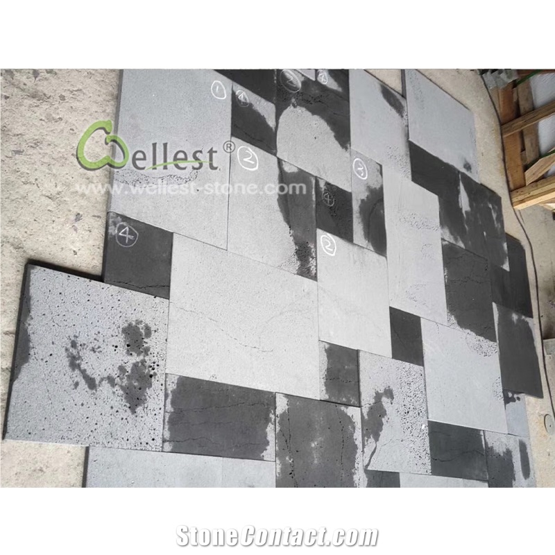 French Pattern Bluestone Flooring Tiles