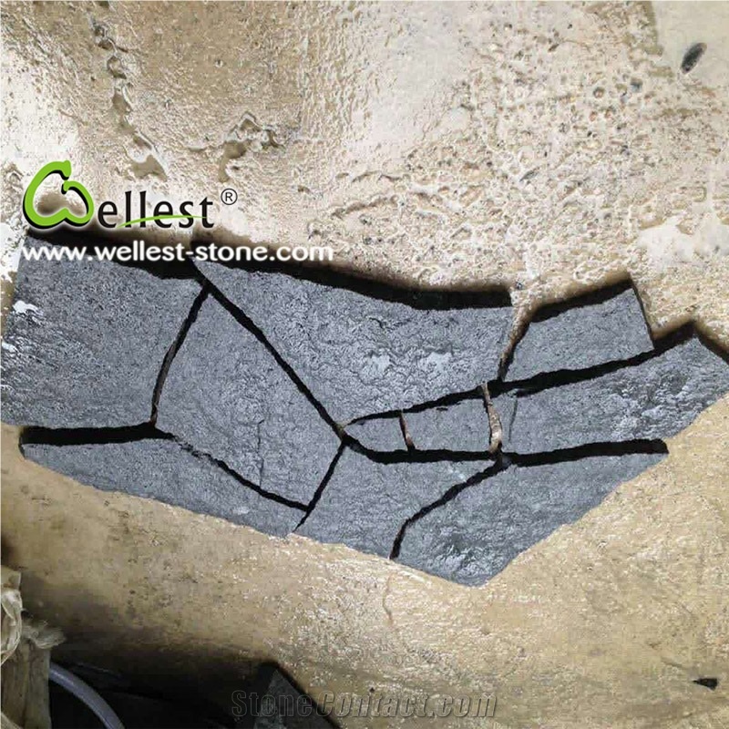 G654 Dark Granite Irregular Wall Cladding
