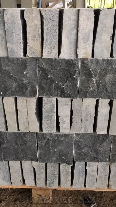 Black Basalt Cubic Walkway Driveway Paving Stone