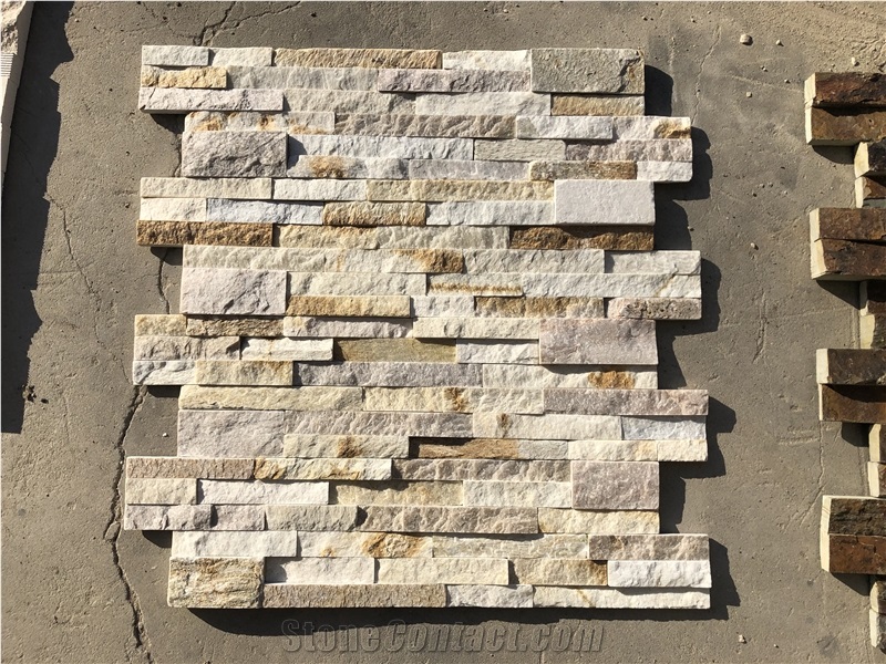 Natural Slate Ledge Stone Panel Cultured Veneer Stacked
