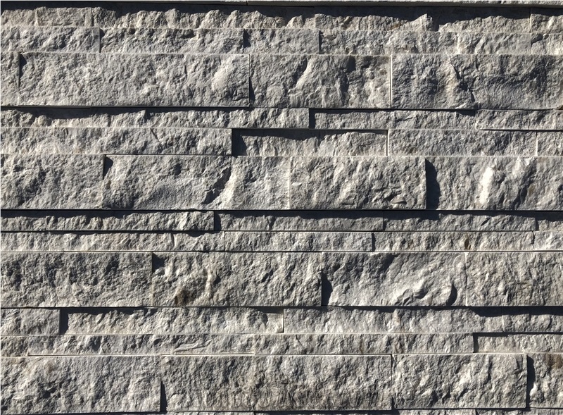 White Marble Ledger Stone Wall Cladding