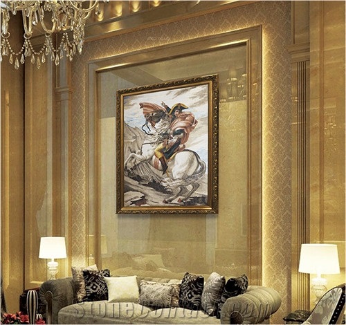 Classic Napoleon Fresco Marble Mosaic for Lobby