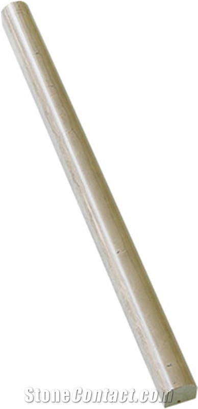 Crema Marfil, Beige Pencil Polished Marble Molding