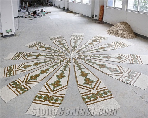 Hotel Project Marble Medllion for Round Shape