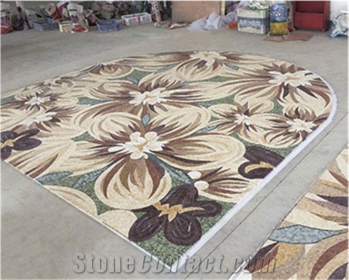 Seven Flowers Pattern Medllion for Wall Decoration