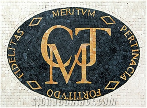 Spain Nero Marquina Marble Tile for Logo Design