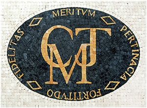 Spain Nero Marquina Marble Tile for Logo Design