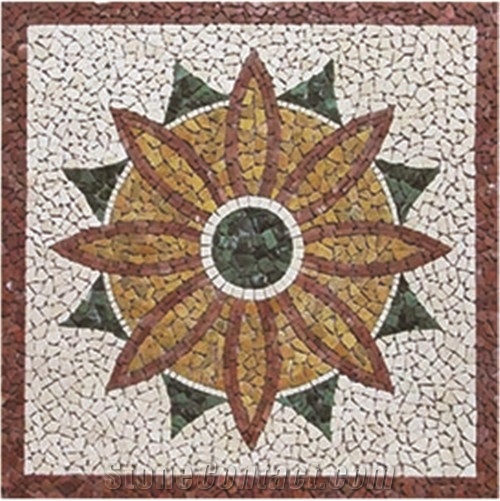 Sunflower Square Medallion Carpet for Lobby