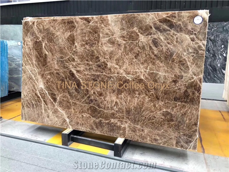 Coffee Onyx Tiles Slabs Building Covering