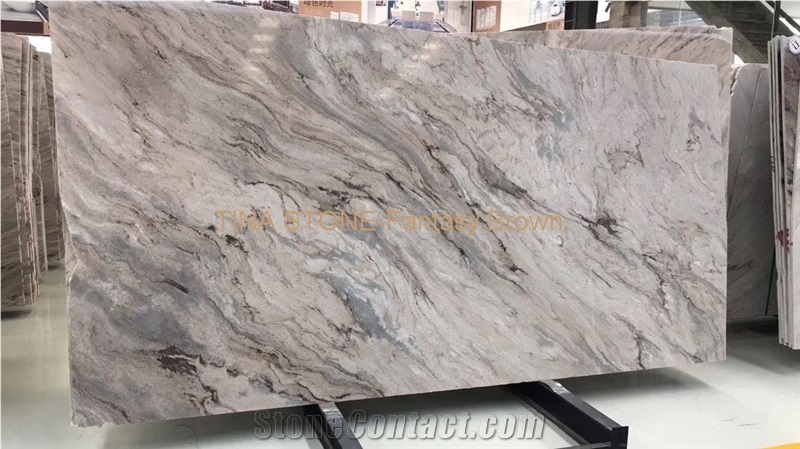 Fantasy Brown Marble Tiles Slabs Building Cladding