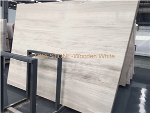 Wooden White Marble Tiles Slabs Building Covering