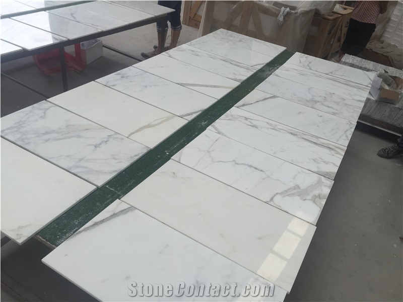 Calacatta Caldia Statuary White Marble Slabs Tile
