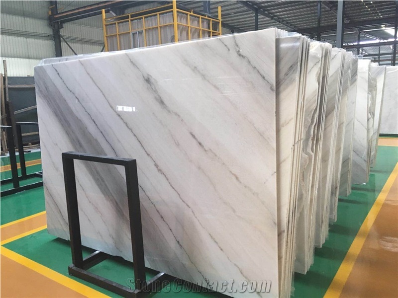 Guangxi White Marble Slab,China Carrara Marble