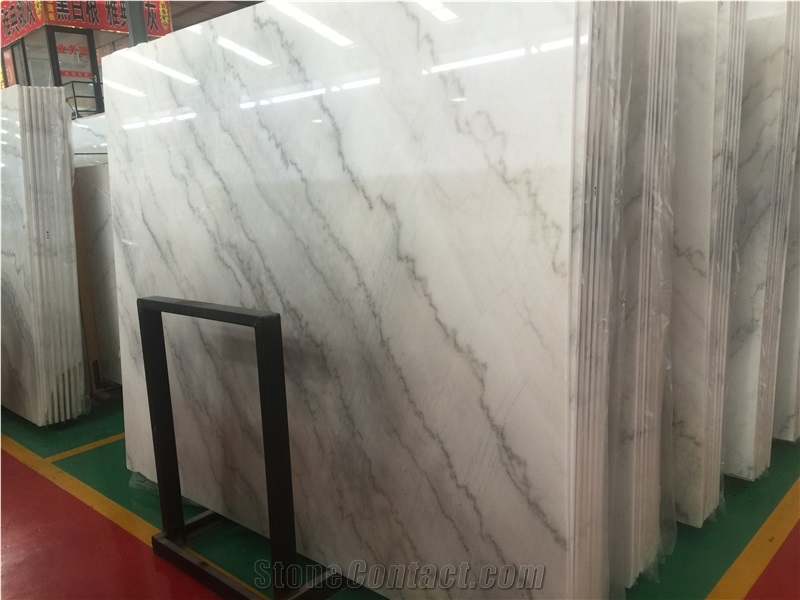 Guangxi White Marble Slab,China Carrara Marble