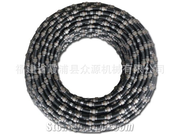 Spring Coated Diamond Rope Saw for Marble Stone