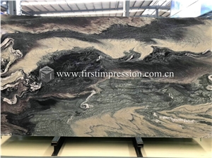 China Landscape Purple Marble for Wall Tiles