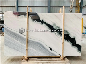 China Panda White Marble Slabs,Tiles for Wall
