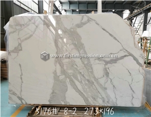 Italy Calacatta Gold White Marble Slabs for Floor