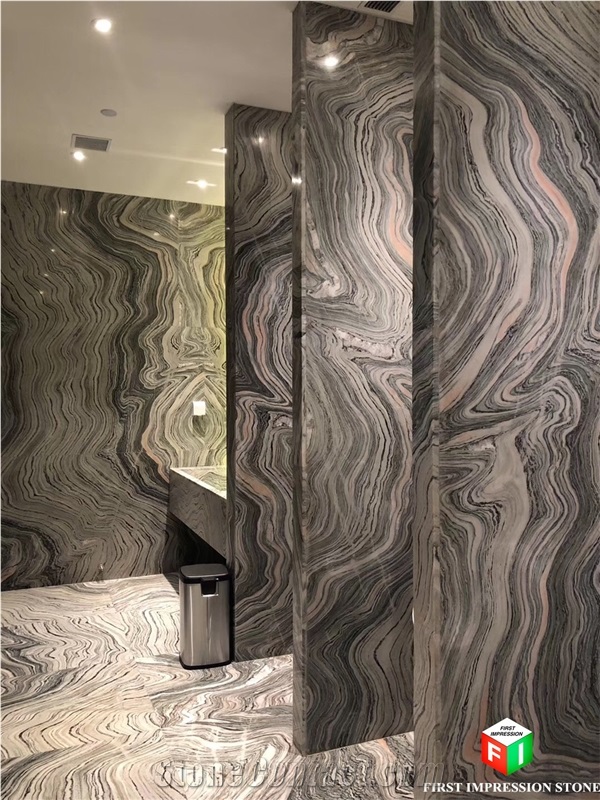 Water Cloudy Grey Marble Slabs&Tiles for Interior