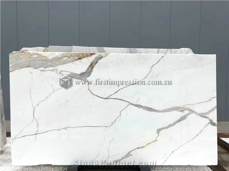 White Statuario Venato Marble Slabs,Tiles