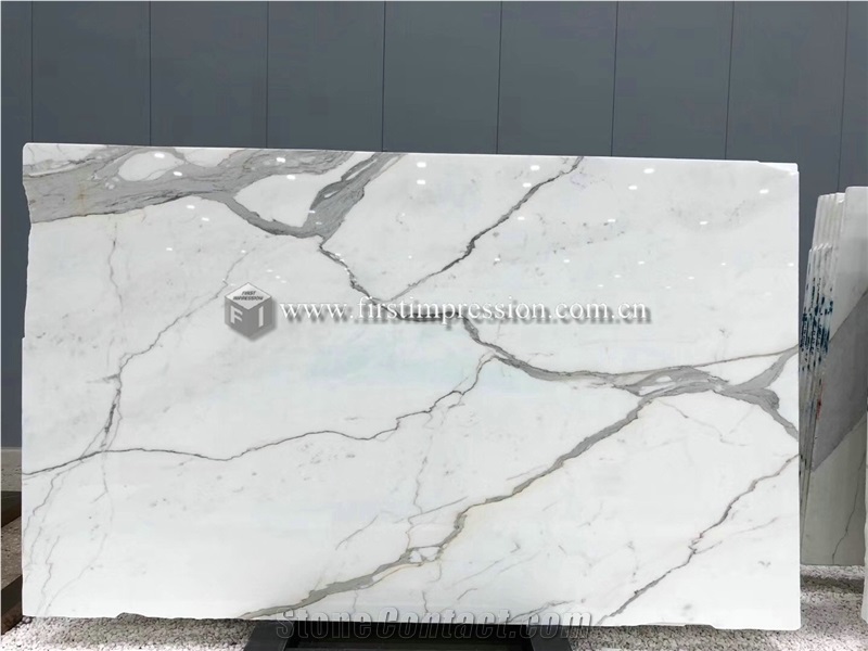 White Statuario Venato Marble Slabs,Tiles