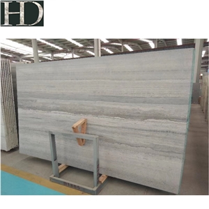 Blue Oak Marble Slab Tiles Wooden Vein Stone