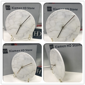 Chinese Marble Clock Artware Customize Cafts