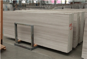 White Wood Marble Athens Silver Marble Tile and Slab