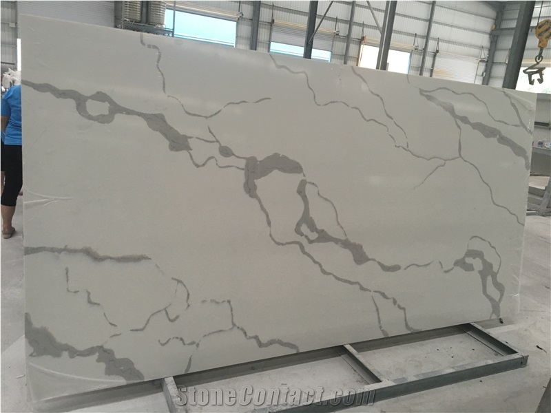 Artificial Stone Calacatta White Quartz