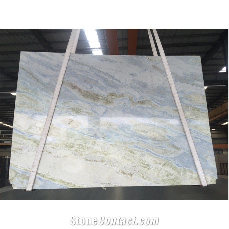 China Blue River/Lemon Ice Marble Tiles