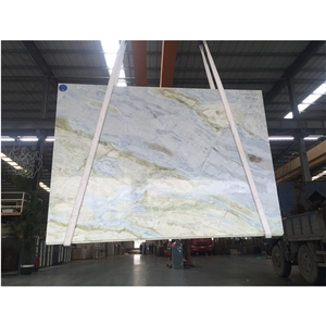 China Blue River Marble, White Jade Marble Slabs