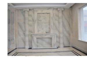 Stone Indoor Fireplace Marble Fireplace