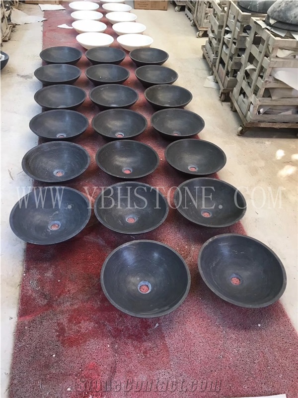 Blue Stone/Cheap Stone Basin for Home Decoration