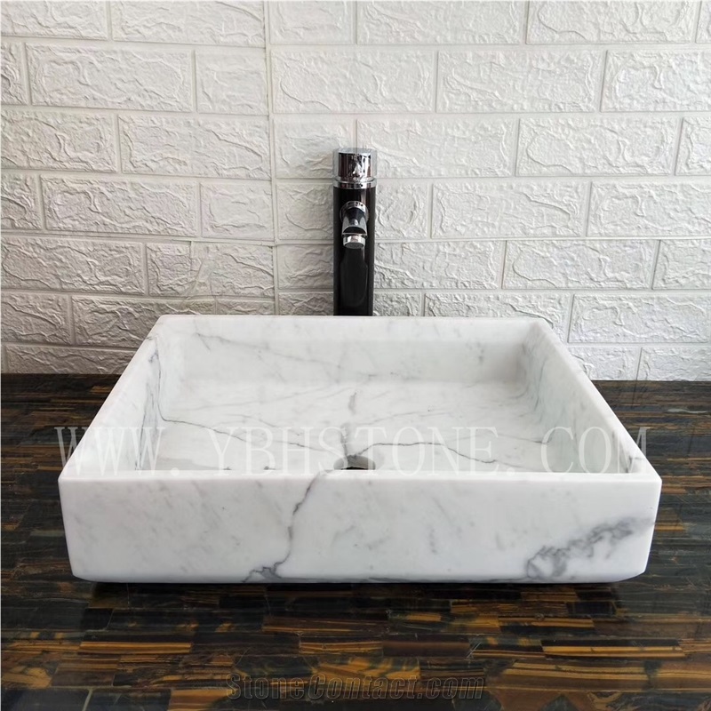 Carrara White Wash Sink for Bathroom&Kitchen