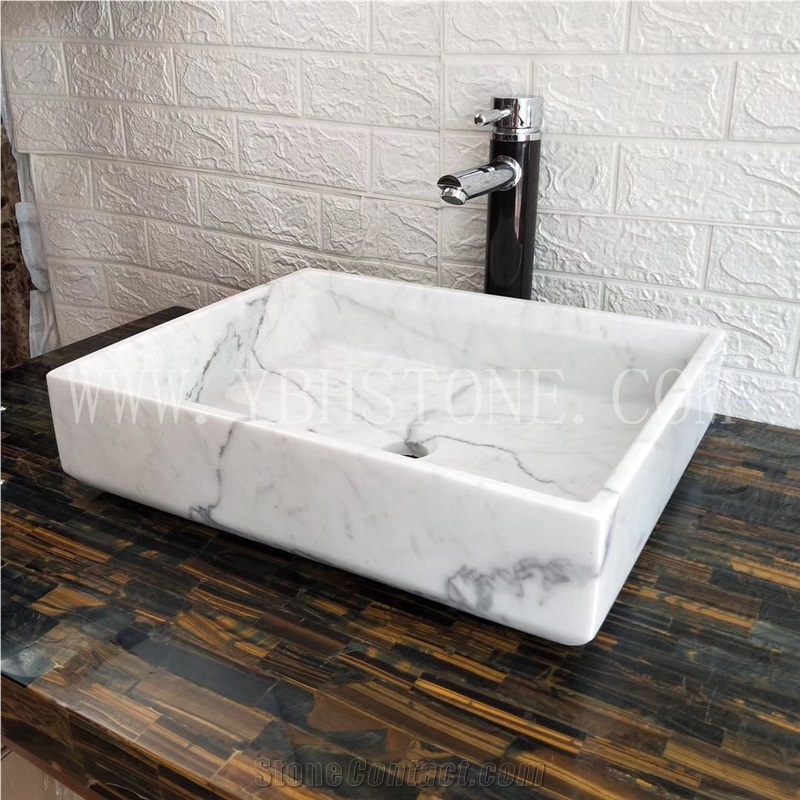 Carrara White Wash Sink for Bathroom&Kitchen