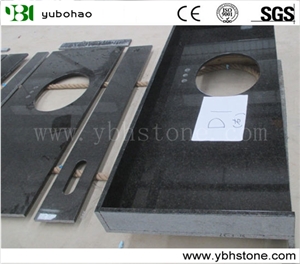 Mongolia Black Granite Solid Surface Bath Tops