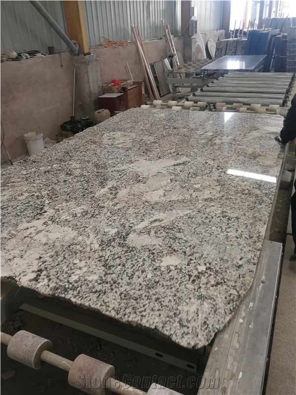 White Granite Alaska Bianco Slabs&Tiles Polished