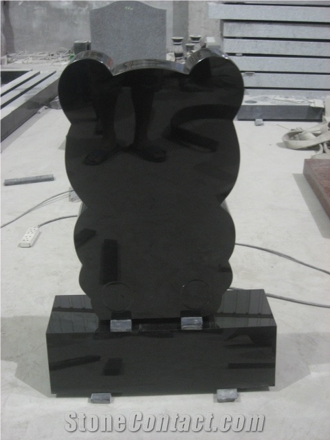 Granite Teddy Bear Headstone for Child Monument