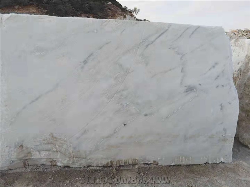 African Statuario Marble Block, Namibia White