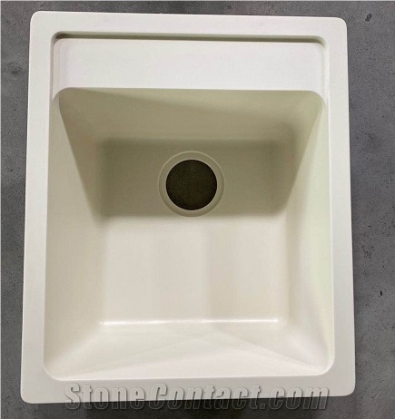 Semi White Quartz Stone Sink