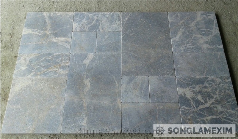 Multicolor Marble Sanded Antiqued with Cloudy Vein Pavers