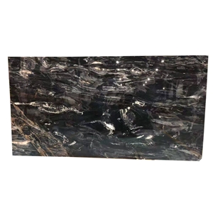 Mystic River Imported Black Marble Stone Slab