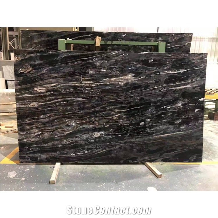 Polished Black Marble Stone Slabs Of China Marble