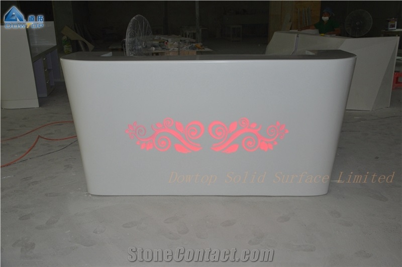 Artificial Stone Spa Salon Reception Desk